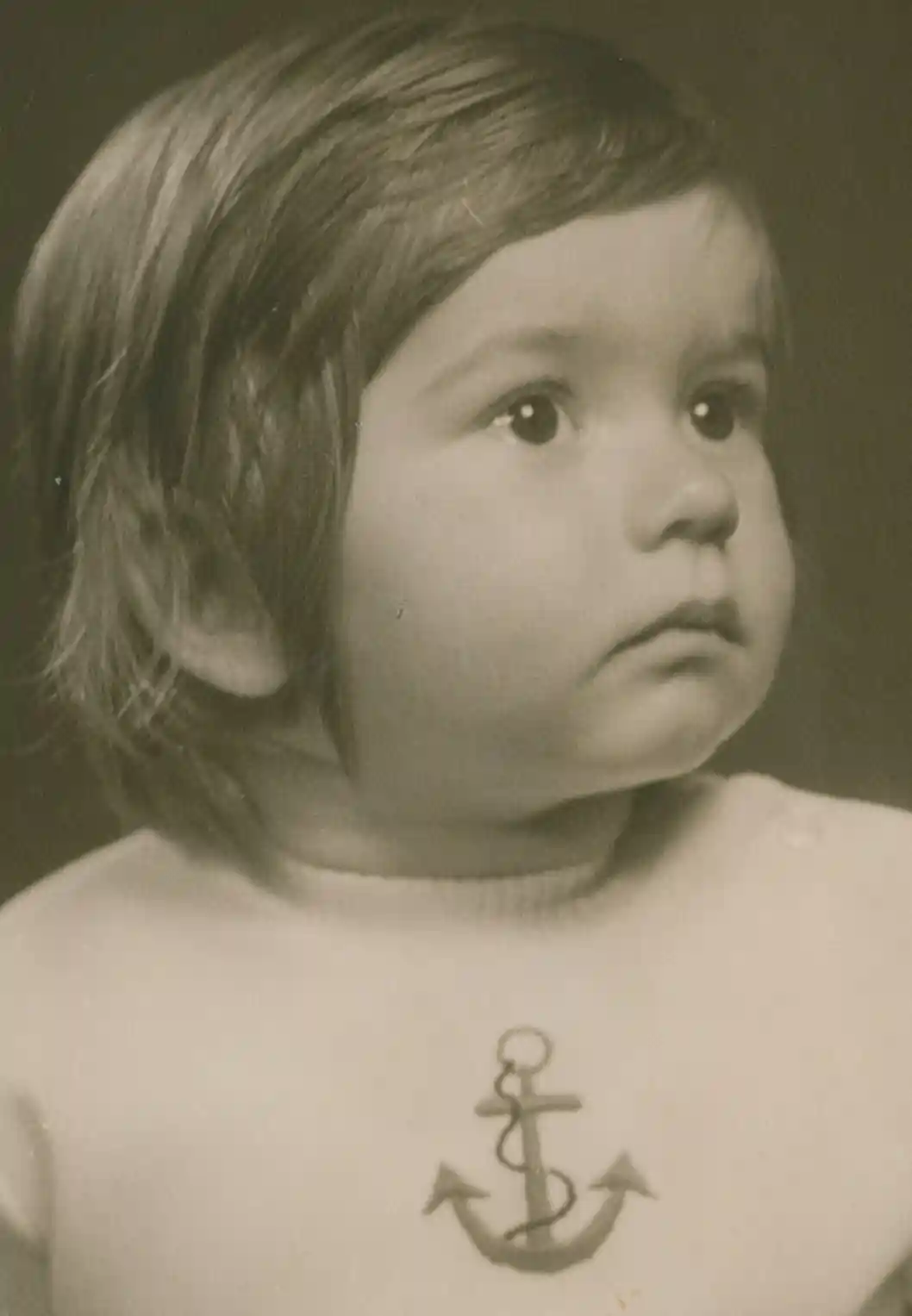 Schwarzweiss-Bild von Daniel Paul Planzer als Kleinkind