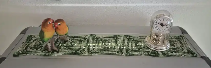Rundes Häkeldeckchen in makelloser Handarbeit gefertigt