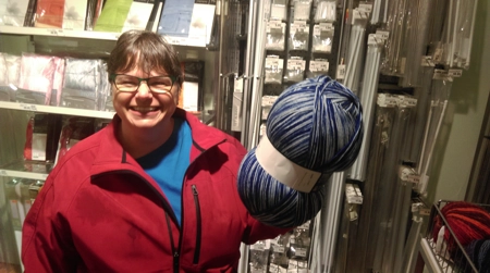 Barbara im Wollladen